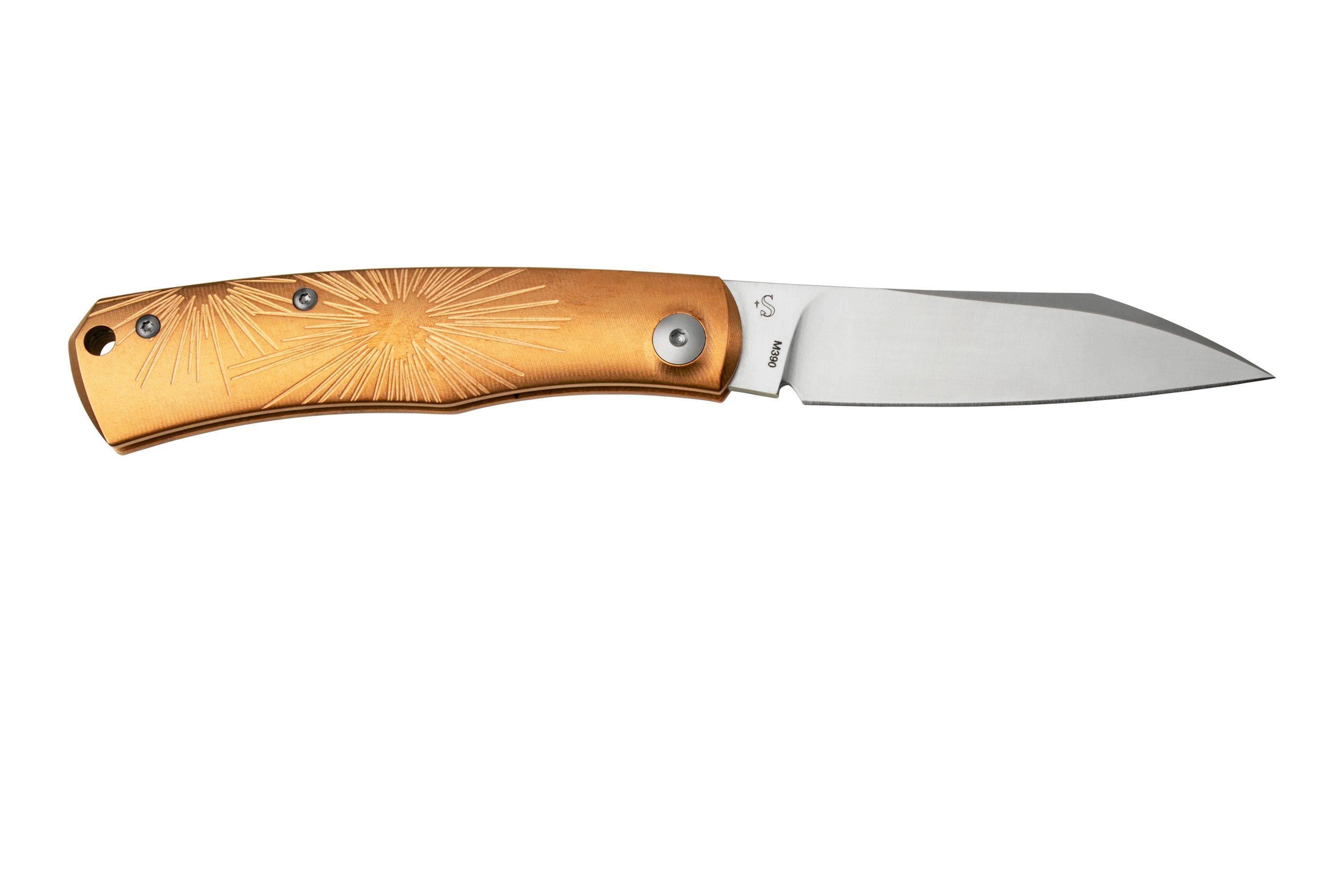 Viper Hug V5990BRS Sandblasted Bronze Star pocket knife, Sacha Thiel design Advantageously