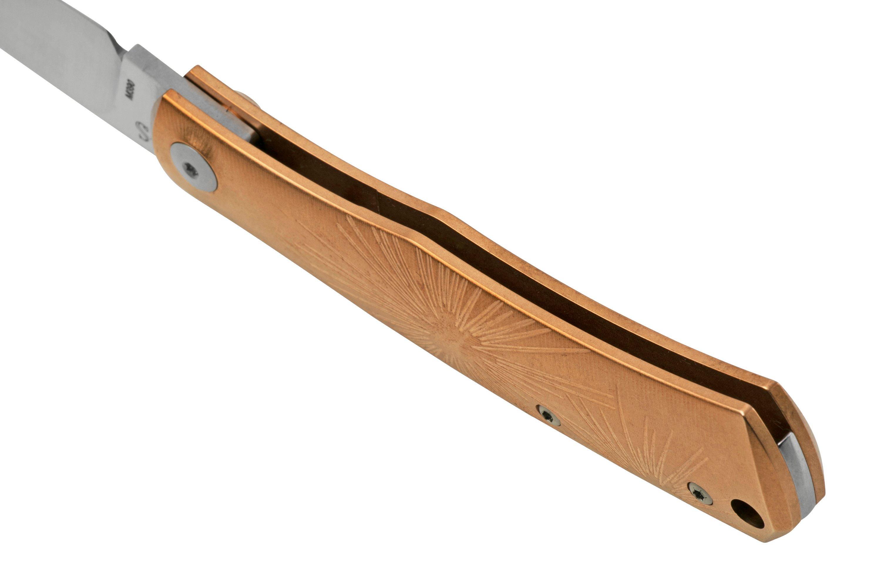 Viper Hug V5990BRS Sandblasted Bronze Star pocket knife, Sacha Thiel design Advantageously