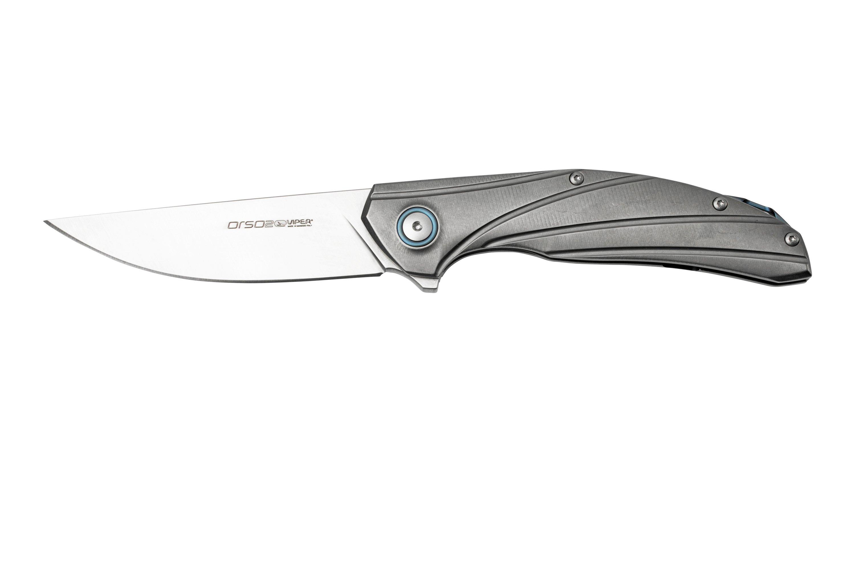 Orso TOPじェル×2 Nóż składany Viper Orso 2 V5996TI Stonewashed Titanium
