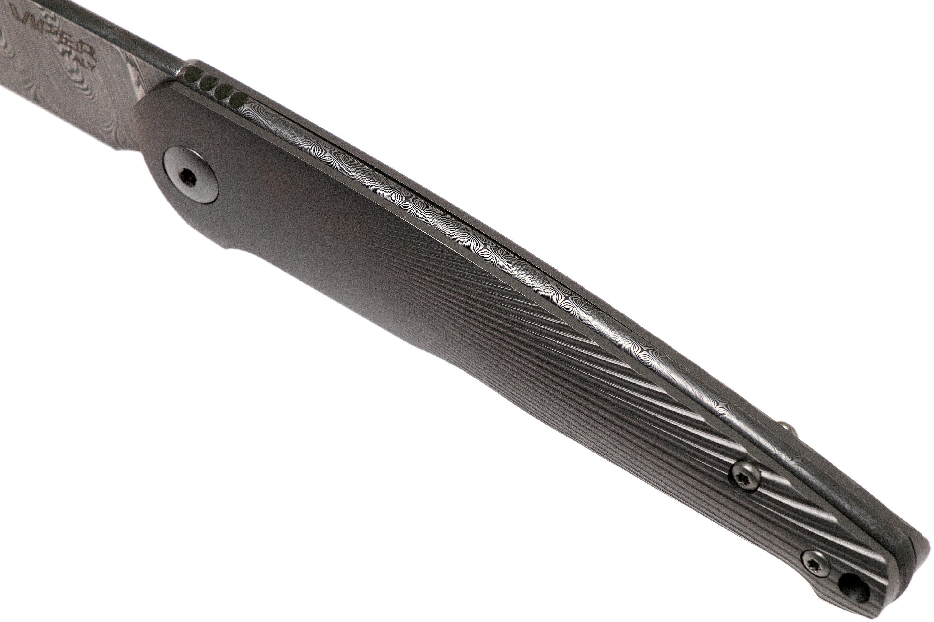 Viper Key VA5976D3TI Damascus Titanium pocket knife, Jesper Voxnaes ...