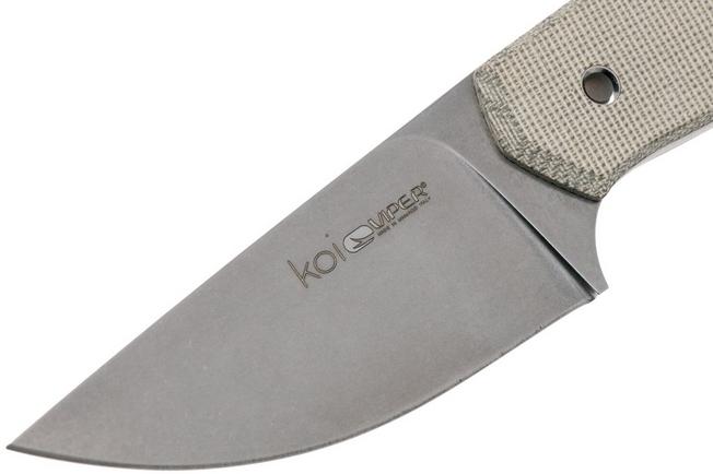 Image for Viper Koi VT4009CV Green Micarta N690 fixed knife, Jesper Voxnaes design