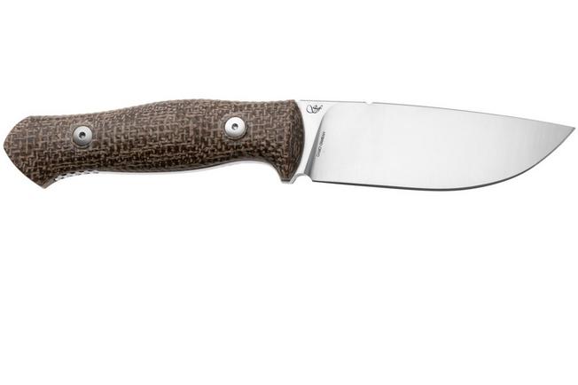 Afbeelding voor Viper GMR VT4070MIN Satin Hybrid Cryo, Natural Jute Micarta, vaststaand mes, Fabrizio Silvestrelli design