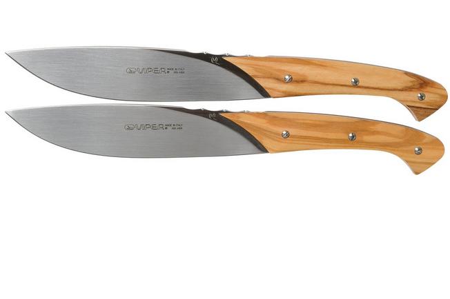 Viper Fiorentina set di coltelli da bistecca in legno d'olivo 2-pz,  VT7500-02UL