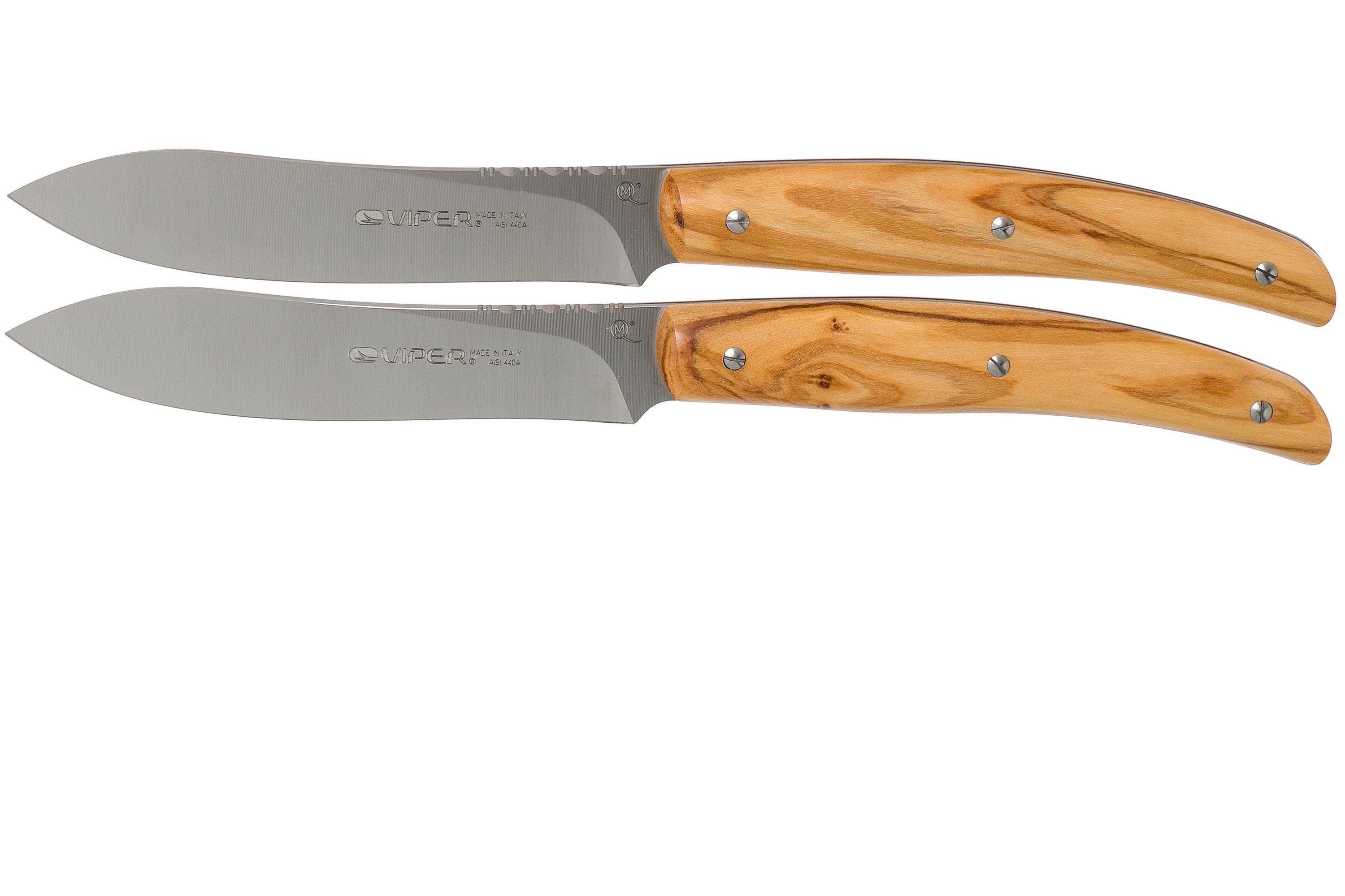 Coltelli Da Tavola per Bistecca E Carne Punta Tonda- Set Da 6
