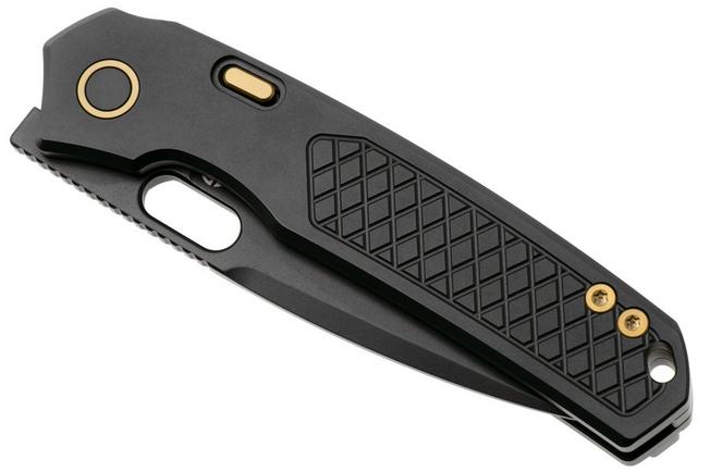Afbeelding voor Vosteed Psyop A2201 Blackwashed Elmax, Black Titanium, zakmes, Tuffknives design