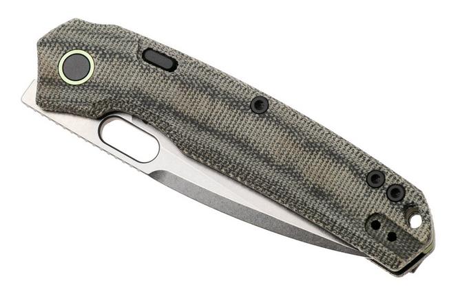 Bild für Vosteed Psyop A2211 Stonewashed Elmax, Black Norplex UltreX Micarta, Taschenmesser, Tuffknives Design