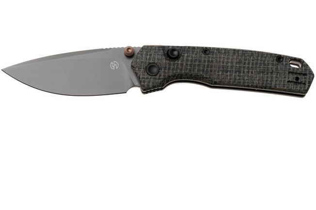 Bild für Vosteed Psyop 299 A2230 Gray S35VN, Gray Norplex UltreX Micarta, Taschenmesser, Tuffknives Design