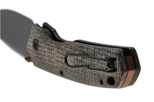Bild für Vosteed Psyop 299 A2230 Gray S35VN, Gray Norplex UltreX Micarta, Taschenmesser, Tuffknives Design