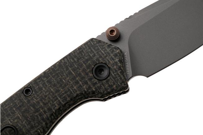 Bild für Vosteed Psyop 299 A2230 Gray S35VN, Gray Norplex UltreX Micarta, Taschenmesser, Tuffknives Design