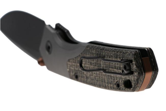 Bild für Vosteed Psyop 299 A2229 Blackwashed S35VN, Black Norplex UltreX Micarta & Titanium Bolsters, Taschenmesser, Tuffknives Design