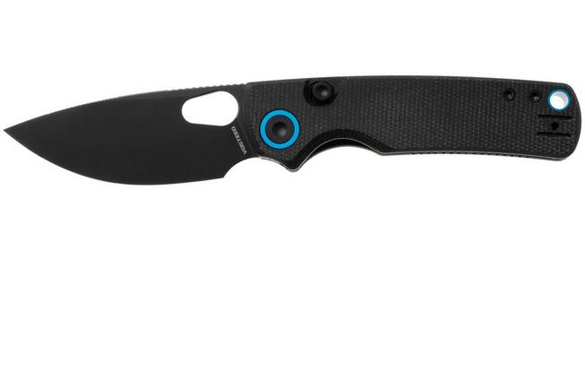 Afbeelding voor Vosteed Porcupine A2601 Blackwashed 14C28N, Black Micarta, zakmes, Yue Dong design