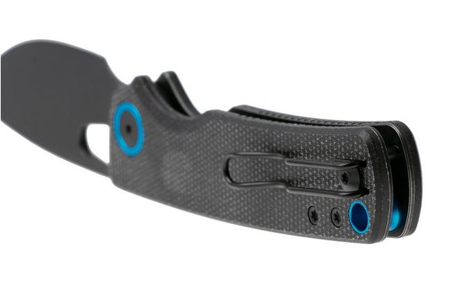 Afbeelding voor Vosteed Porcupine A2601 Blackwashed 14C28N, Black Micarta, zakmes, Yue Dong design