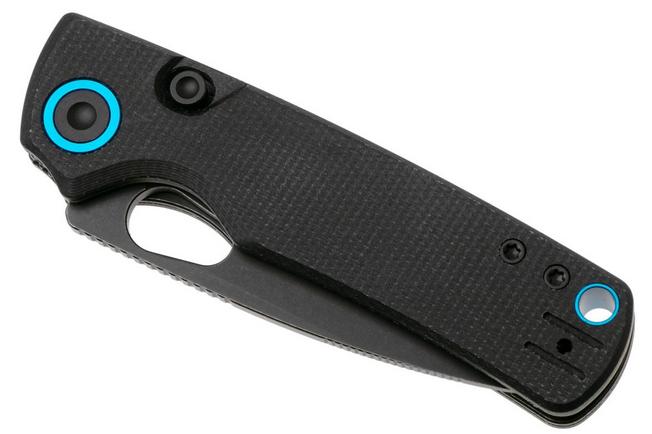 Afbeelding voor Vosteed Porcupine A2601 Blackwashed 14C28N, Black Micarta, zakmes, Yue Dong design