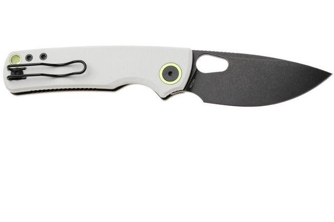 Afbeelding voor Vosteed Porcupine A2606 PVD 14C28N, White G10, zakmes, Yue Dong design