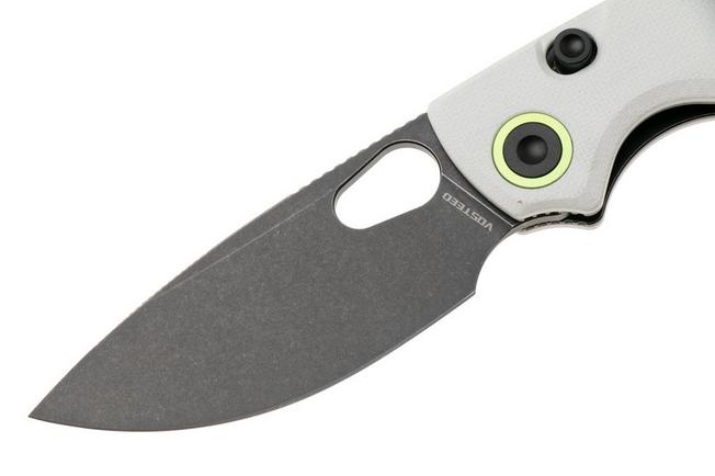 Afbeelding voor Vosteed Porcupine A2606 PVD 14C28N, White G10, zakmes, Yue Dong design