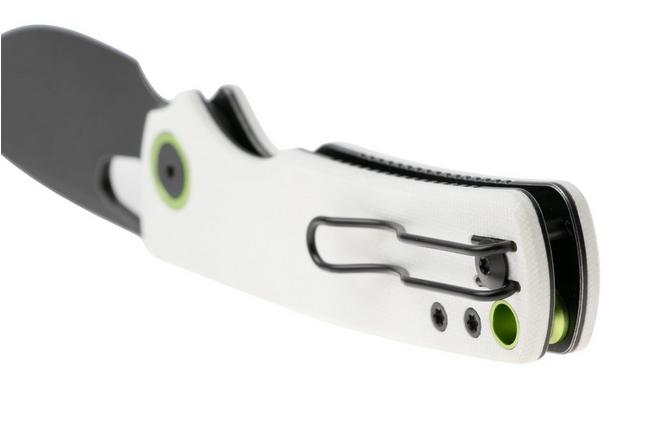 Afbeelding voor Vosteed Porcupine A2606 PVD 14C28N, White G10, zakmes, Yue Dong design