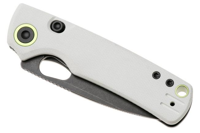 Afbeelding voor Vosteed Porcupine A2606 PVD 14C28N, White G10, zakmes, Yue Dong design