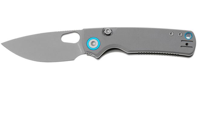 Afbeelding voor Vosteed Porcupine A2607 Gray PVD 14C28N, Gray G10, zakmes, Yue Dong design