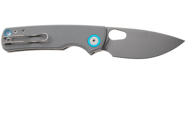 Afbeelding voor Vosteed Porcupine A2607 Gray PVD 14C28N, Gray G10, zakmes, Yue Dong design