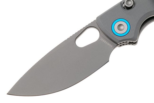 Afbeelding voor Vosteed Porcupine A2607 Gray PVD 14C28N, Gray G10, zakmes, Yue Dong design