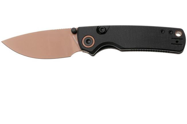 Afbeelding voor Vosteed Porcupine A2610 Copper Dune PVD 14C28N, Black Micarta, zakmes, Yue Dong design
