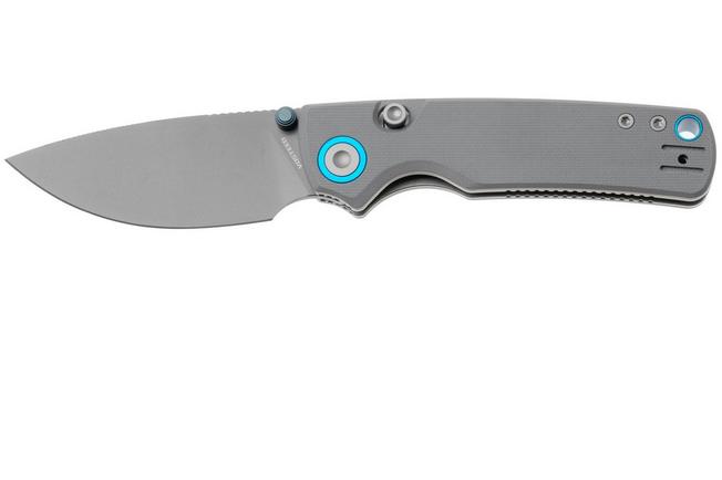 Afbeelding voor Vosteed Porcupine A2612 Gray PVD 14C28N, Gray G10, zakmes, Yue Dong design