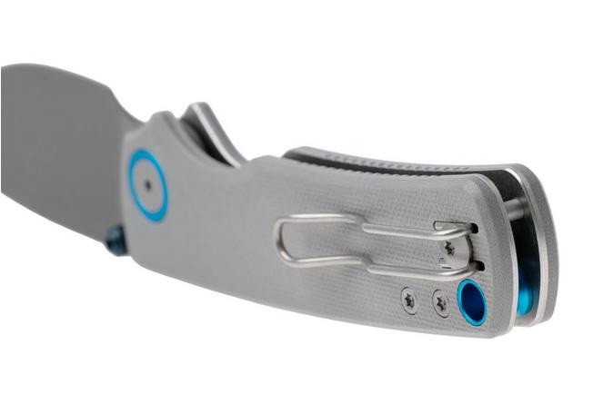 Afbeelding voor Vosteed Porcupine A2612 Gray PVD 14C28N, Gray G10, zakmes, Yue Dong design