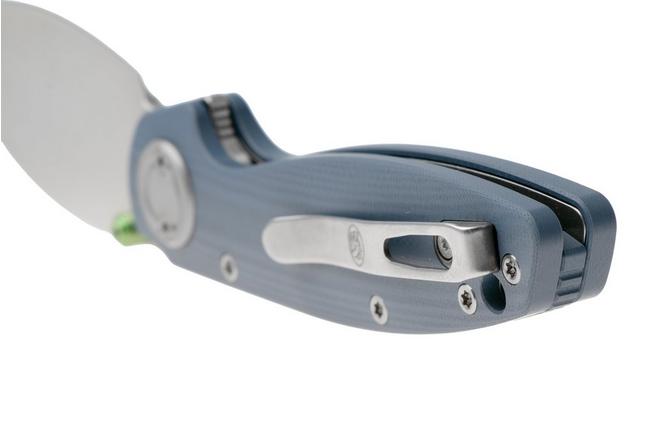 Afbeelding voor Vosteed Shilin Cutter A2809 Satin 154CM, Blue G10, zakmes, Yue Dong design