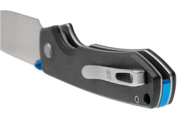 Afbeelding voor Vosteed Raccoon A2903 Satin 14C28N, Black Micarta, zakmes, Yue Dong design