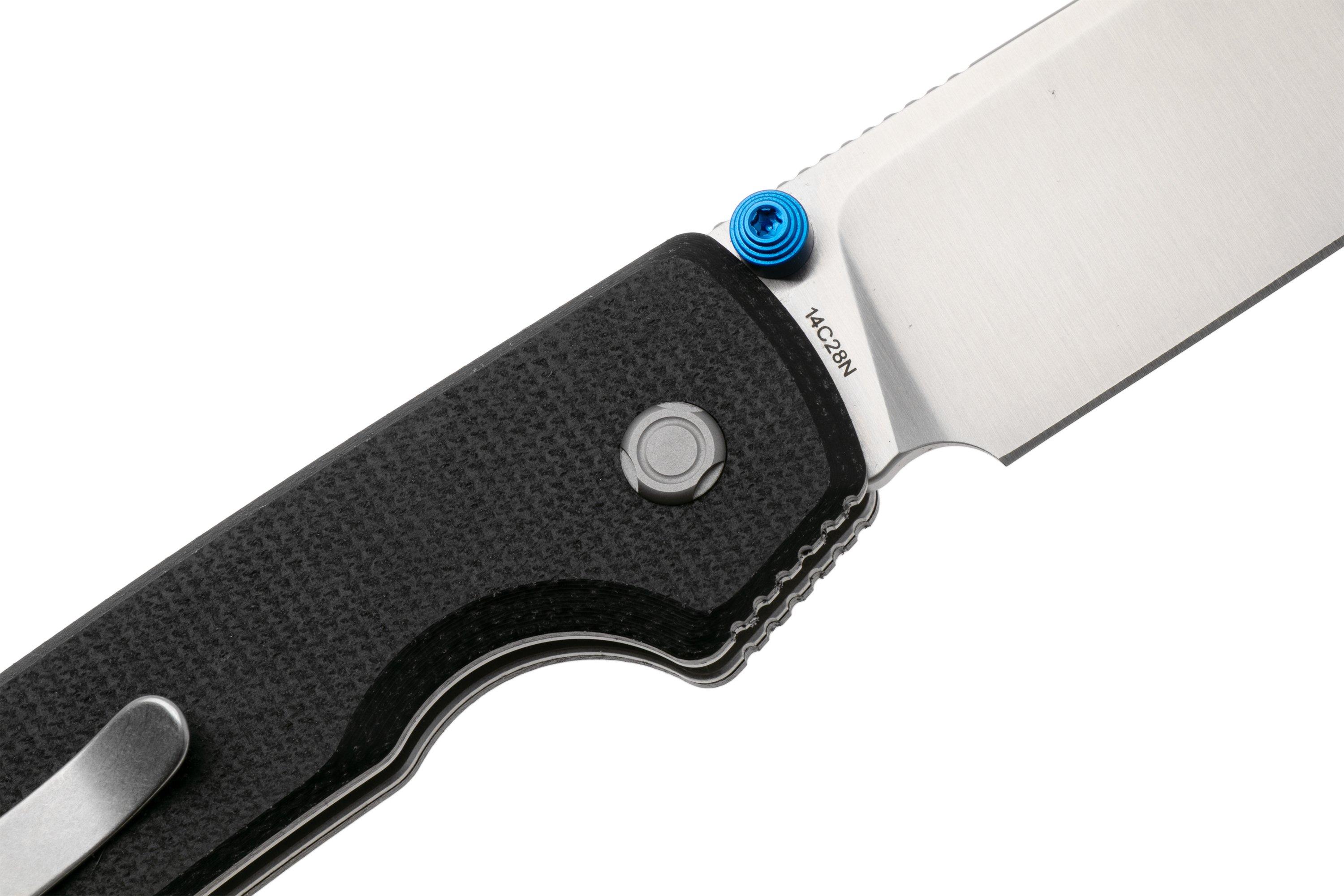 Vosteed Raccoon A2903 Satin 14C28N, Black Micarta, pocket knife, Yue ...