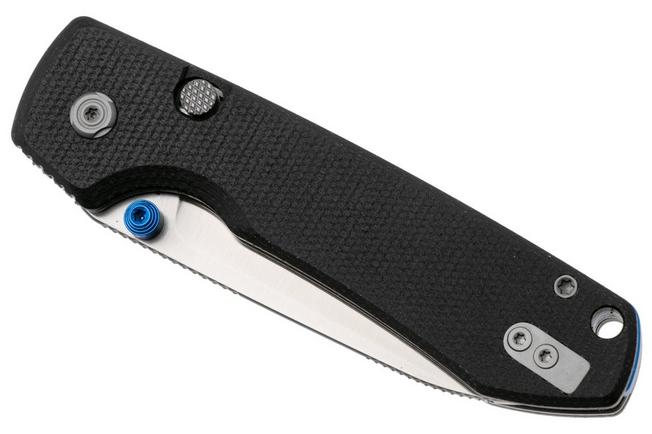 Afbeelding voor Vosteed Raccoon A2903 Satin 14C28N, Black Micarta, zakmes, Yue Dong design