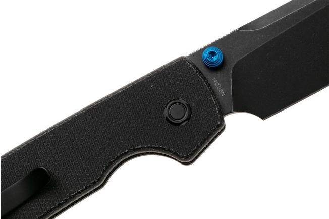 Afbeelding voor Vosteed Raccoon A2910 Blackwashed 14C28N, Black Micarta, zakmes, Yue Dong design