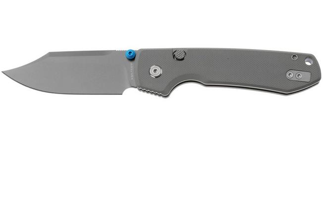 Afbeelding voor Vosteed Raccoon A2918 Destroyer Gray PVD 14C28N, Gray G10, zakmes, Yue Dong design