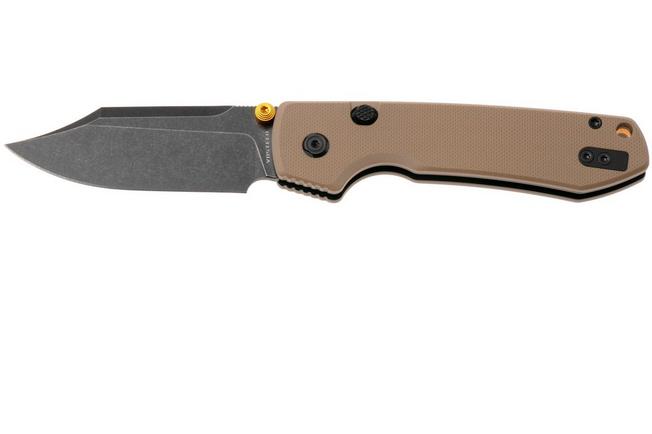 Afbeelding voor Vosteed Raccoon A2927 Blackwashed 14C28N, Sand G10, zakmes, Yue Dong design