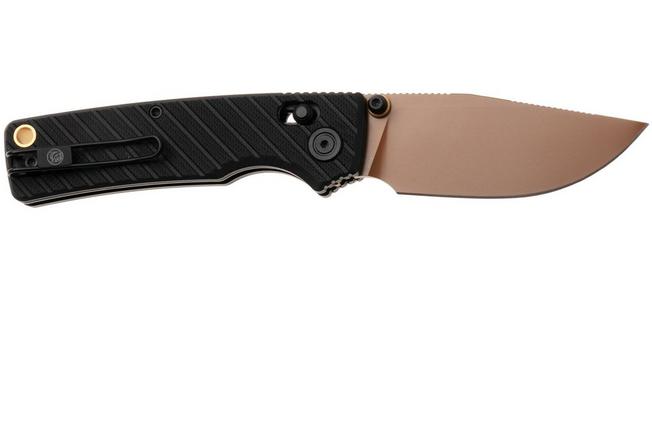 Afbeelding voor Vosteed Porcupine ModSwap A3101 Copper Dune PVD 154CM, Black G10, zakmes, Yue Dong design
