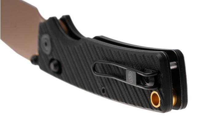 Afbeelding voor Vosteed Porcupine ModSwap A3101 Copper Dune PVD 154CM, Black G10, zakmes, Yue Dong design