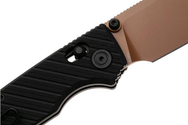 Afbeelding voor Vosteed Porcupine ModSwap A3101 Copper Dune PVD 154CM, Black G10, zakmes, Yue Dong design