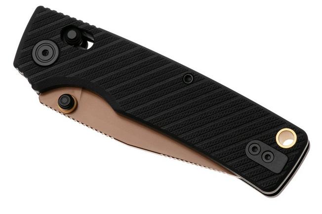 Afbeelding voor Vosteed Porcupine ModSwap A3101 Copper Dune PVD 154CM, Black G10, zakmes, Yue Dong design