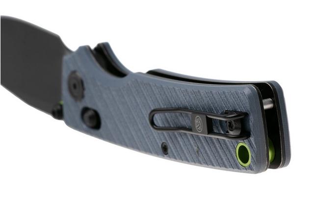 Afbeelding voor Vosteed Porcupine ModSwap A3102 Blackwashed 154CM, Blue G10, zakmes, Yue Dong design