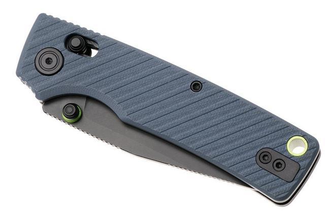 Afbeelding voor Vosteed Porcupine ModSwap A3102 Blackwashed 154CM, Blue G10, zakmes, Yue Dong design