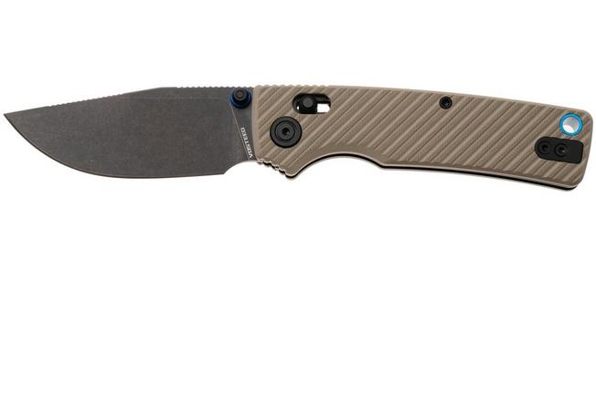 Afbeelding voor Vosteed Porcupine ModSwap A3103 Blackwashed 154CM, Sand G10, zakmes, Yue Dong design