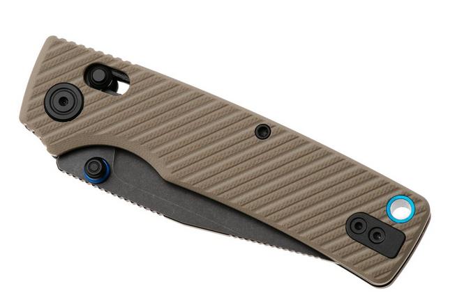 Afbeelding voor Vosteed Porcupine ModSwap A3103 Blackwashed 154CM, Sand G10, zakmes, Yue Dong design