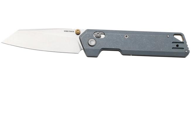 Afbeelding voor Vosteed Parallel A3504 Stonewashed S35VN, Blue Titanium, zakmes