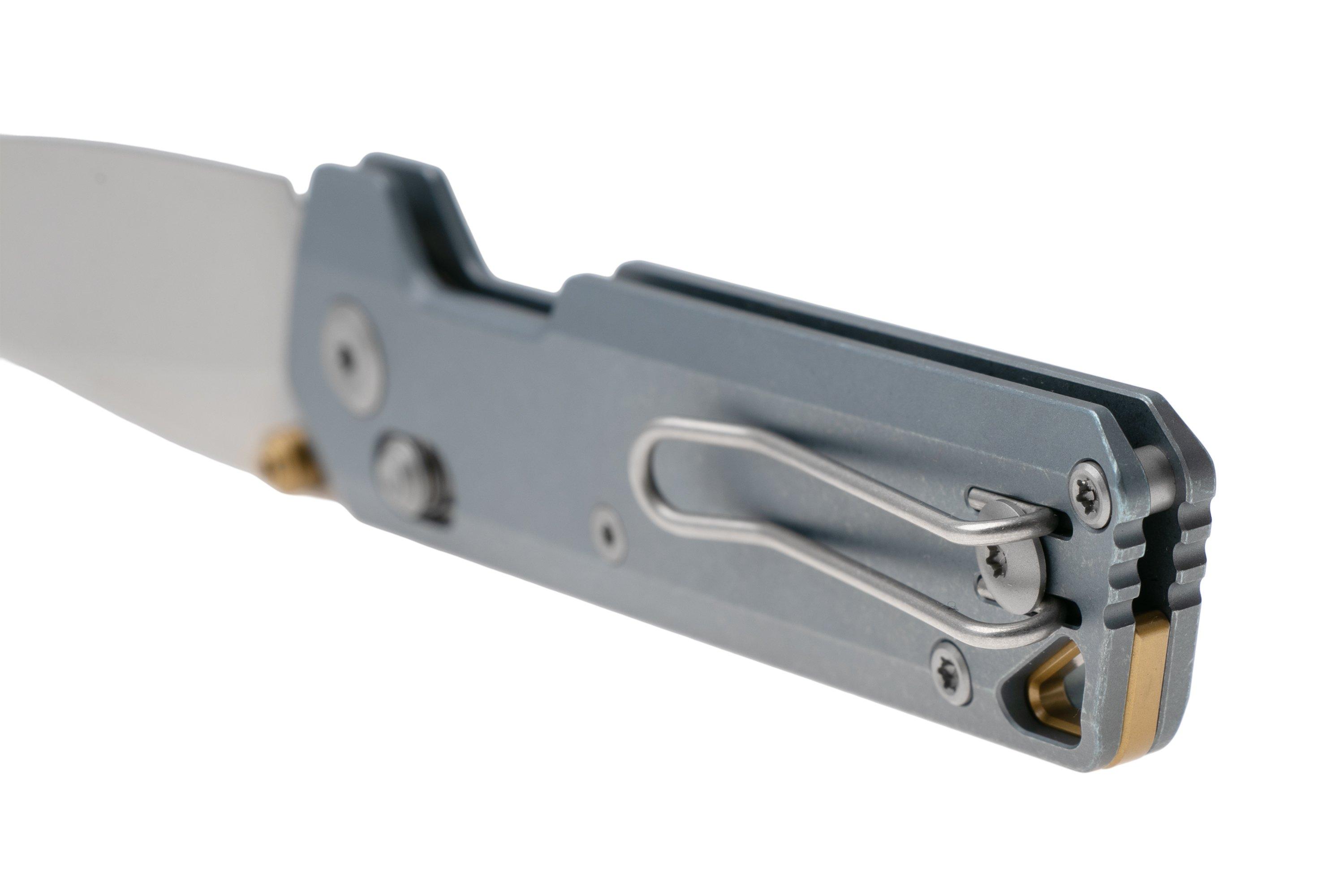 Vosteed Parallel A3504 Stonewashed S35VN, Blue Titanium, Taschenmesser ...