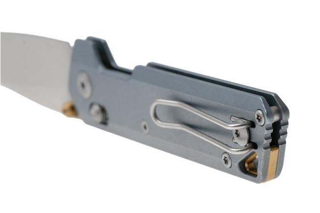 Afbeelding voor Vosteed Parallel A3504 Stonewashed S35VN, Blue Titanium, zakmes