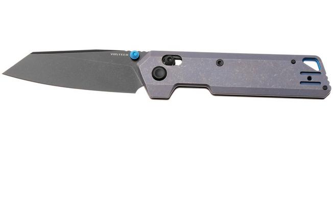 Afbeelding voor Vosteed Parellel A3518 Blackwashed S35VN, Purple Titanium, zakmes