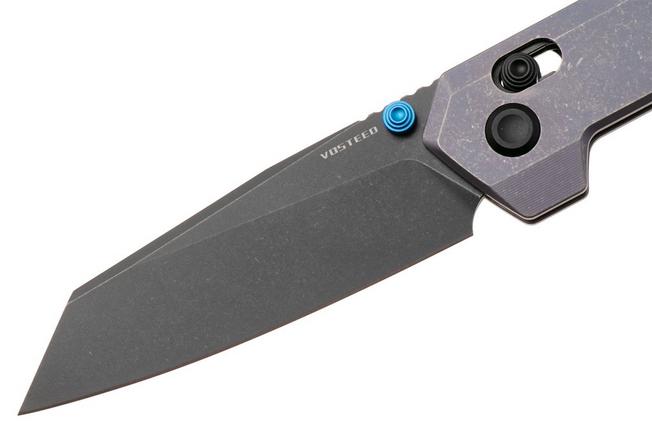 Afbeelding voor Vosteed Parellel A3518 Blackwashed S35VN, Purple Titanium, zakmes