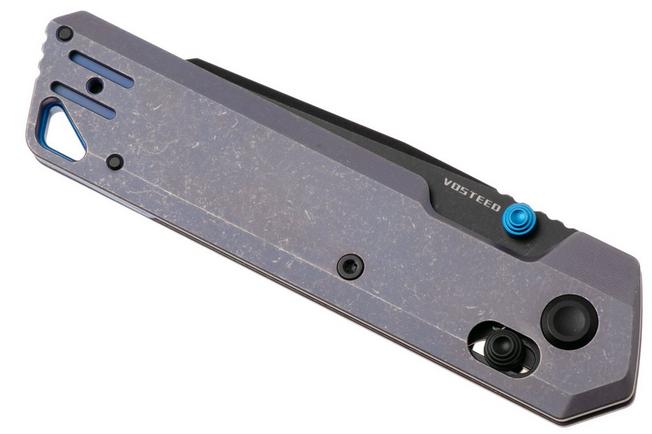 Afbeelding voor Vosteed Parellel A3518 Blackwashed S35VN, Purple Titanium, zakmes