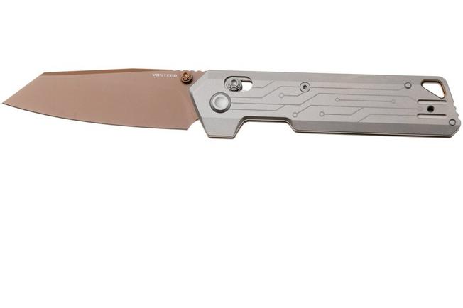 Afbeelding voor Vosteed Parallel A3520 Copper Dune PVD 154CM, Circuit Titanium, zakmes