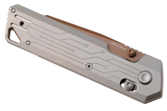 Afbeelding voor Vosteed Parallel A3520 Copper Dune PVD 154CM, Circuit Titanium, zakmes